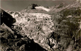 Delcampe - Gletsch, Rhonegletscher Mit Hotel Belvedere An Der Furkastrasse (10551) - Obergoms