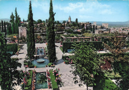 Delcampe - ESPAGNE GRENADE JARDIN BAS ET ALHAMBRA - Sonstige & Ohne Zuordnung