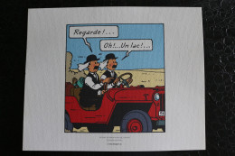 Delcampe - Ex-Libris-Tintin-Trois Dessins De Hergé - Extrait De Tintin Au Pays De L'Or Noir - Planche 20 Strip/ 6-7-8-Dim:240x193mm - Ilustradores G - I