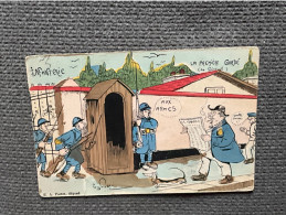 Delcampe - CP HUMOUR Infanterie  MILITARIA - Humour