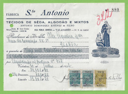 Delcampe - Valadares - Vila Nova De Gaia - Recibo Da Casa Comercial Fábrica Sto. António -  Portugal - Portogallo