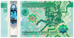 Delcampe - TURKMENISTAN 200 MANAT POLYMER PICK-54 YEAR OF PEACE AND TRUST 2025 UNC - Turkménistan