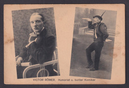 Delcampe - Vintage Postcard Germany Circus Victor Römer Humorist - Musik Und Musikanten