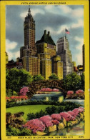 Delcampe - CPA New York City USA, Fifth Avenue Hotels And Buildings, Near Plaza In Central Park - Sonstige & Ohne Zuordnung