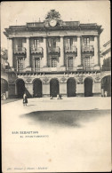 Delcampe - CPA San Sebastian Baskenland, El Ayuntamiento, La Mairie, Rathaus - Sonstige & Ohne Zuordnung