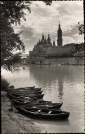 Delcampe - CPA Zaragoza Saragossa Aragonien, Templo Del Pilar Y La Pasarela - Sonstige & Ohne Zuordnung