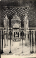 Delcampe - CPA Granada Andalusien Spanien, Alhambra, La Cour Des Lions, Prise De La Salle Des Ecussons - Sonstige & Ohne Zuordnung