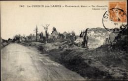 Delcampe - CPA Pontavert Aisne, Vue D'ensemble, Kriegszerstörung 1. WK - Andere & Zonder Classificatie