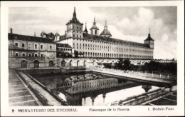 Delcampe - CPA San Lorenzo De El Escorial Madrid, Monasterio, Estanque De La Huerta - Madrid