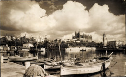 Delcampe - CPA Palma De Mallorca Balearische Inseln, La Catedral Y La Lonja Desde Es Mollet - Sonstige & Ohne Zuordnung