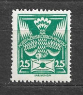 Delcampe - Czechoslovakia 1920 MNH ** Mi 168 Sc 85 Carrier Pigeon With Letter.Troube Mit Brief. Tschechoslowakei C2 - Ungebraucht