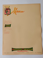 Delcampe - Grand Menu Ancien : Vin Des Côtes De Provence Baptistin Caracous Le Meilleur De Tous... (31 X 24 Cm) - Menus