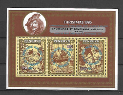 Delcampe - Penrhyn 1986 Christmas Ovp Visit Of Pope John Paul II To South Pacific MS MNH - Penrhyn