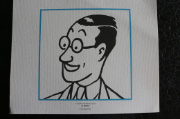 Delcampe - Ex-Libris - Hergé-Moulinsart 2011 /  Tintin, Trois Dessins De Hergé - La Presse /  Dim:240x193mm - Illustrateurs G - I