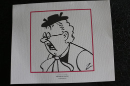 Delcampe - Ex-Libris - Hergé-Moulinsart 2011 /  Tintin, Trois Dessins De Hergé - Une Dame Au Chapeau /  Dim:240x193mm - Illustrateurs G - I