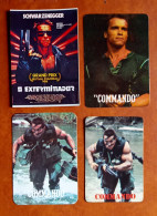Delcampe - 4 Calendriers De Poche Arnold Schwarzenegger - Petit Format : 1981-90