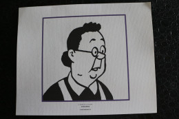 Delcampe - Ex-Libris - Hergé-Moulinsart 2011 /  Tintin, Trois Dessins De Hergé - Concierge  /  Dim:240x193mm - Illustrateurs G - I