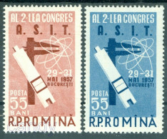 Delcampe - 1957 Engineering,Atomic,Slide Rule,Caliper,Maths,Calibro,Calibre,Romania,Mi.1645,MNH - Nuovi