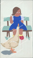 Delcampe - Bc325  Mini Cartolina Bambini Dipinta A Mano - Sonstige & Ohne Zuordnung