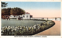 Delcampe - B323 Canada Mount Royal Park Lookout Montreal Vintage Postcard - Montreal