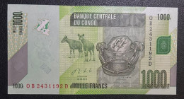Delcampe - CRJ2225 BILLETE CONGO 1.000 FRANCOS 2013 P-101b.2 SIN CIRCULAR - Non Classés