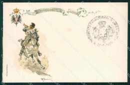 Delcampe - Militari Reggimentale XVI Reggimento Cavalleggeri Di Lucca Cartolina MT8149 - Regimente