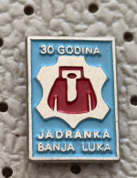 Delcampe - Jadranka Banja Luka 30 Years Leather Goods Factory Bosnia Ex Yugoslavia  Pin - Marques