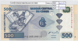 Delcampe - CRJ0525 BILLETE CONGO 500 FRANCOS 2002 P-96С SIN CIRCULAR - Non Classés