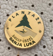 Delcampe - Plantaže Unicep INCEL Banja Luka Paper Cellulose Factory Bosnia Ex Yugoslavia Pin - Marques