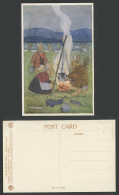 Delcampe - Margaret Tempest Old Postcard The Evening Meal, Rabbits Bunnies Rat Mouse Kettle - Cómics