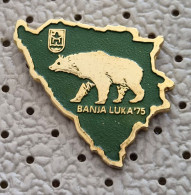 Delcampe - Hunting Association Banja Luka 1975  Bear Bosnia Ex Yugoslavia Pin - Animaux