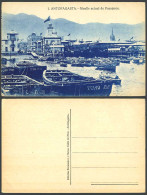 Delcampe - Chile Old Postcard Antofagasta Muelle De Pasajeros Passenger Dock Harbour Boats - Chile