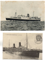 Delcampe - Lot De 2 CP. BATEAU. Paquebot "Président Du Cazalet"; "Le Provence": REPRODUCTION. - Dampfer