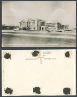Delcampe - Ceylon Old R Photo Postcard State Council Secretariat Galle Face Rickshaw Coolie - Sri Lanka (Ceylon)