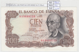 Delcampe - CRJ2349 BILLETE ESPAÑA 100 PESETAS 1970 SERIE 9A P-152a.2 SIN CIRCULAR - 100 Pesetas