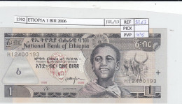 Delcampe - CRJ1392 BILLETE ETIOPIA 1 BIR 2006 P-46d SIN CIRCULAR - Ethiopie