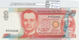 Delcampe - CRJ1154 BILLETE FILIPINAS 20 PESOS 2007 P-182I.3 - Philippines