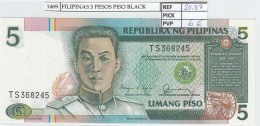 Delcampe - CRJ1469 BILLETE FILIPINAS 5 PISO 1990 P-168b - Philippines