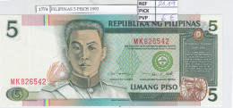 Delcampe - CRJ1774 BILLETE FILIPINAS 5 PISOS 1995 P-180 - Philippines