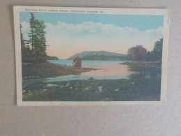 Delcampe - AU + RAPIDE  -  CPA ETATS UNIS - BALANCE ROCK -SOMES SOUND - NORTHEAST HARBOR  -   VOYAGEE  TIMBREE - Sonstige & Ohne Zuordnung