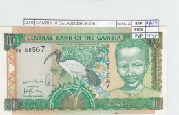 Delcampe - CRJ2002 BILLETE GAMBIA 10 DALASIS 2001 P-21b SIN CIRCULAR - Gambie