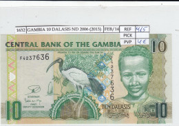 Delcampe - CRJ1632 BILLETE GAMBIA 10 DALASIS 2013 P-26c SIN CIRCULAR - Gambie