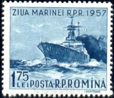 Delcampe - 1957 War Ship "Stalingrad",Destroyer,Navy Day/Marine Day,Romania,Mi.1662,MNH - Nuovi