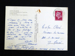 Delcampe - VENCE - ALPES MARITIMES - CACHET ROND MANUEL SUR MARIANNE CHEFFER - SAINT PAUL LA VIEILLE CITE ET SES REMPARTS - Manual Postmarks