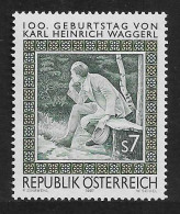 Delcampe - AUSTRIA 1997 ART PAINTINGS KARL WAGGERL WRITER SET MNH - Ungebraucht