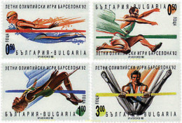 Delcampe - 82640 MNH BULGARIA 1992 25 JUEGOS OLIMPICOS VERANO BARCELONA 1992 - Athlétisme