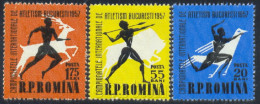 Delcampe - 1957 Sports,Greek Athlets,Javelin,Wisent/Bison,Deer,Bird,Runner,Romania,Mi.1666,MNH - Nuovi
