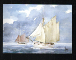 Delcampe - Cpm Aquarelle Philippe Vandenberghe Galerie Crozon Morgat Hors Format - Morgat