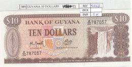 Delcampe - CRJ0389 BILLETE GUYANA 10 DOLARES 1992 P-23f - Guyana