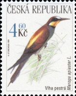 Delcampe - 209 Czech Republic Birds European Bee-eater (Merops Apiaster) 1999 - Autres & Non Classés